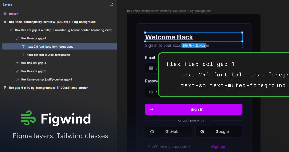 Figwind — Tailwind CSS in Figma